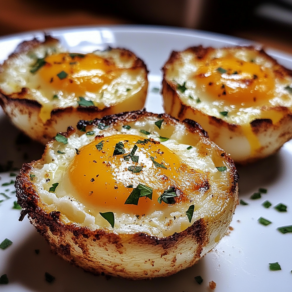 A slice of baked cottage cheese egg casserole garnished with chopped herbs, served on a white plate.
