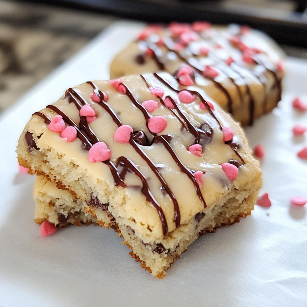 Close-up of freshly baked protein Greek yogurt cookies with a golden-brown crust, displayed on a cooling rack.